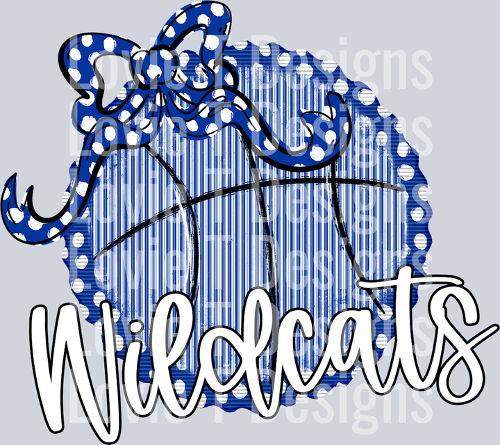 PREPSTER BASKETBALL ROYAL WITH ROYAL DOT BOW WILDCATS