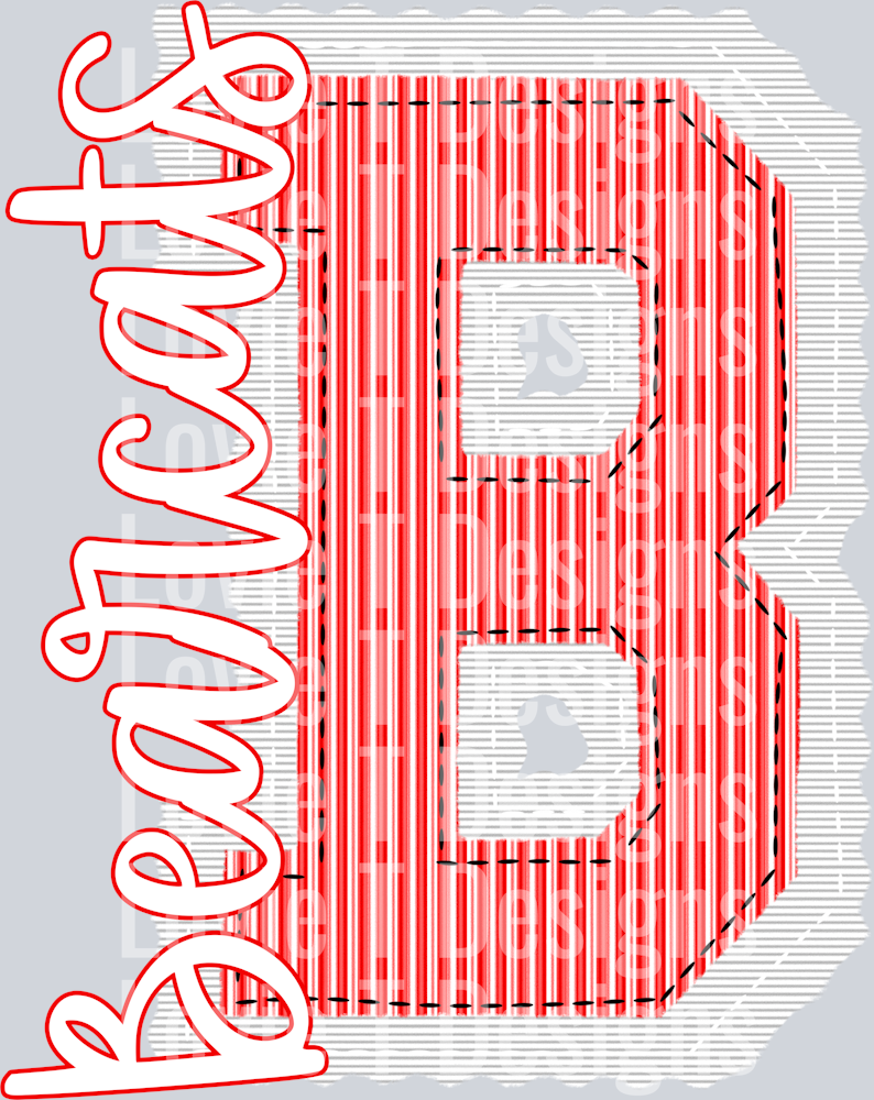 PREPSTER WHITE BASE RED TOP BEARCATS