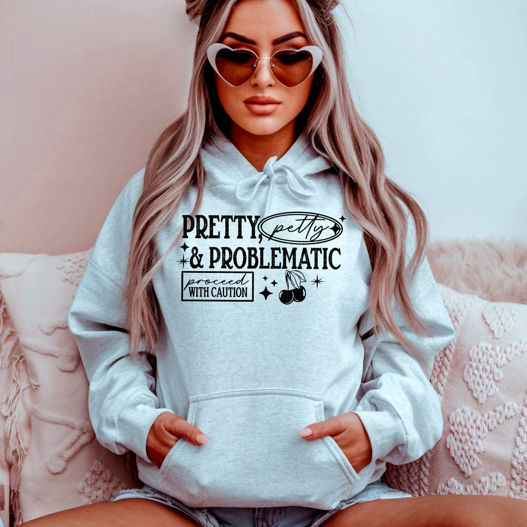 Pretty Petty Problematic Single Color Black DTF transfer design – image 1