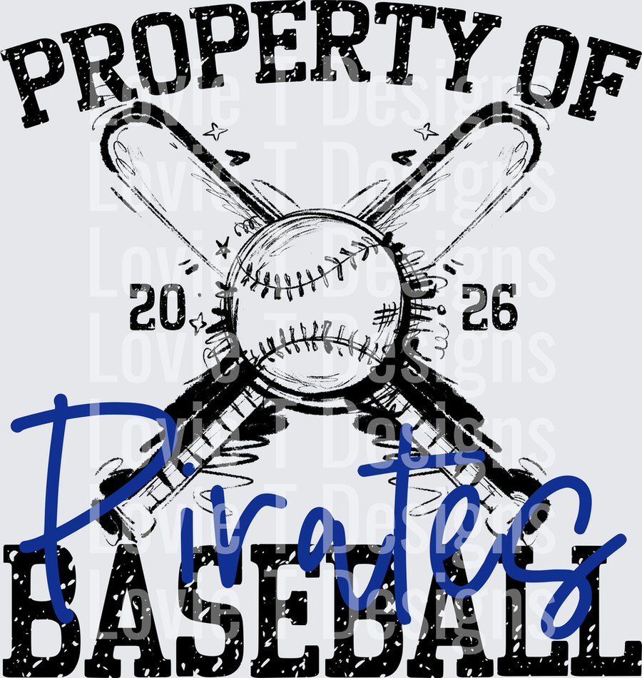 PROPERTY OF BASEBALL ROYAL PIRATES