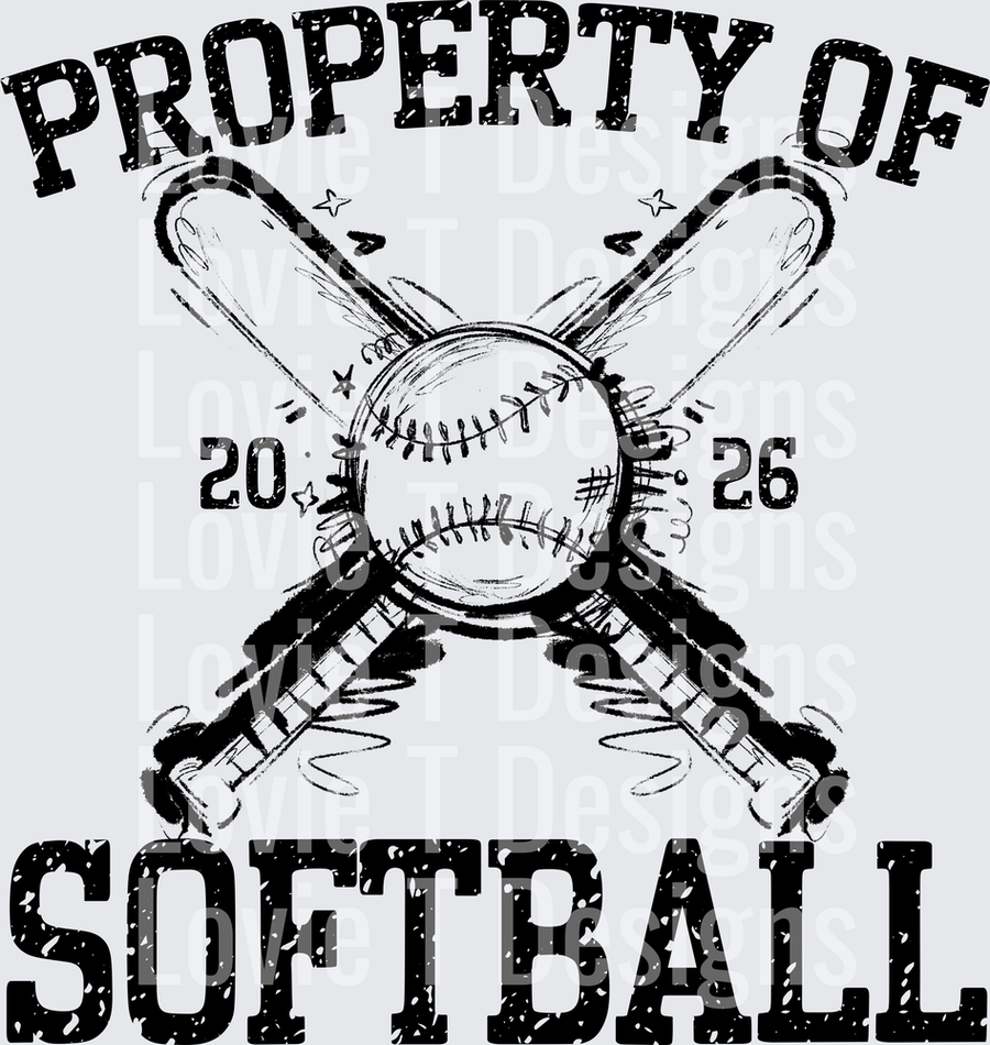 PROPERTY OF SOFTBALL