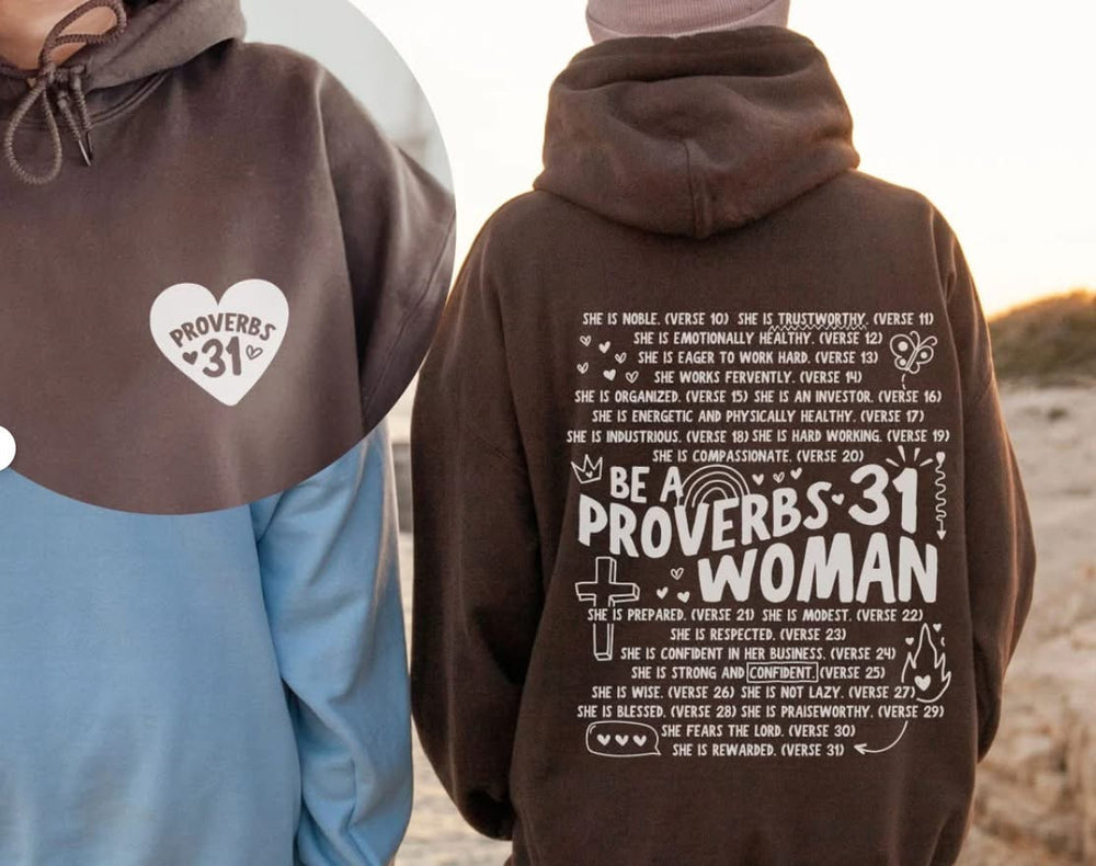 Proverbs 31 Pocket White DTF transfer design – image 1
