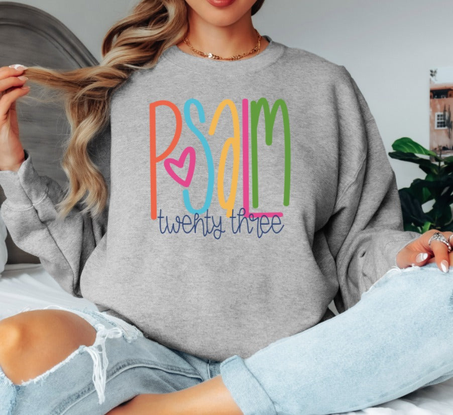 Psalm 23 Lettering Faith DTF transfer design