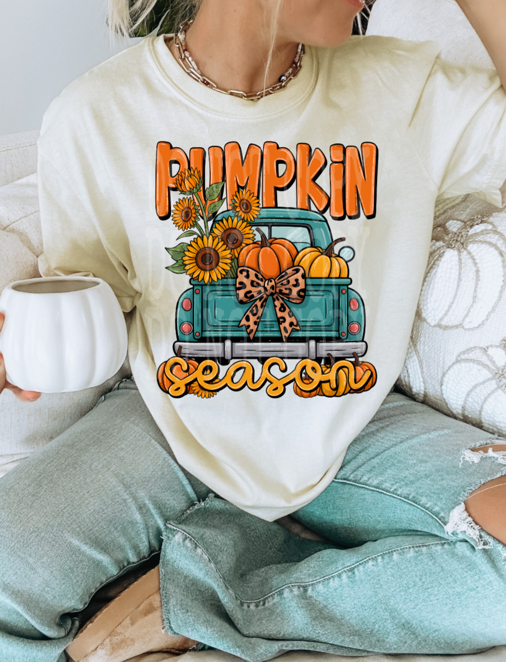 Pumpkin Season DTF transfer design – image 1