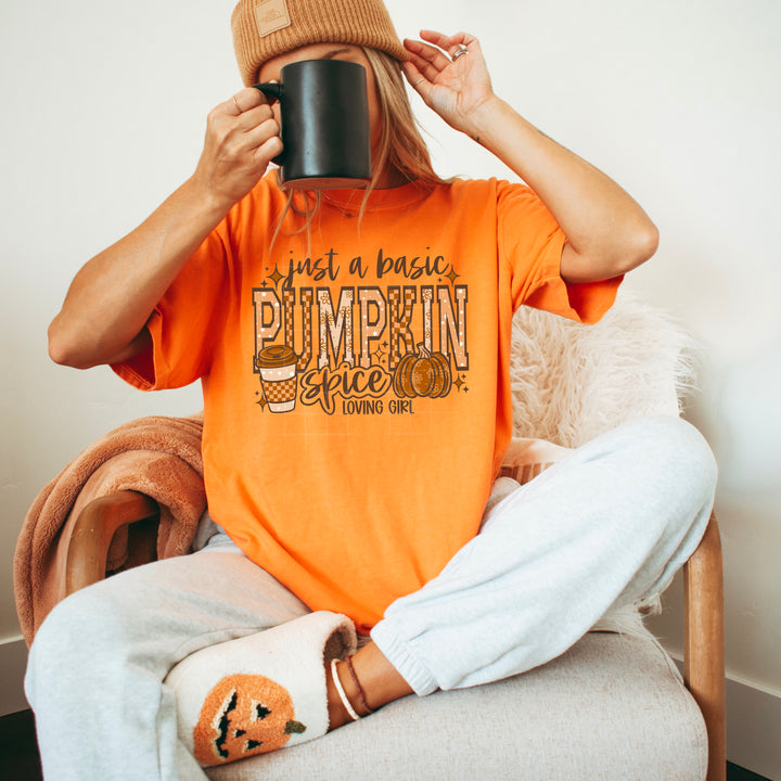 PUMPKIN SPICE LOVING BITCH BROWN WORDS