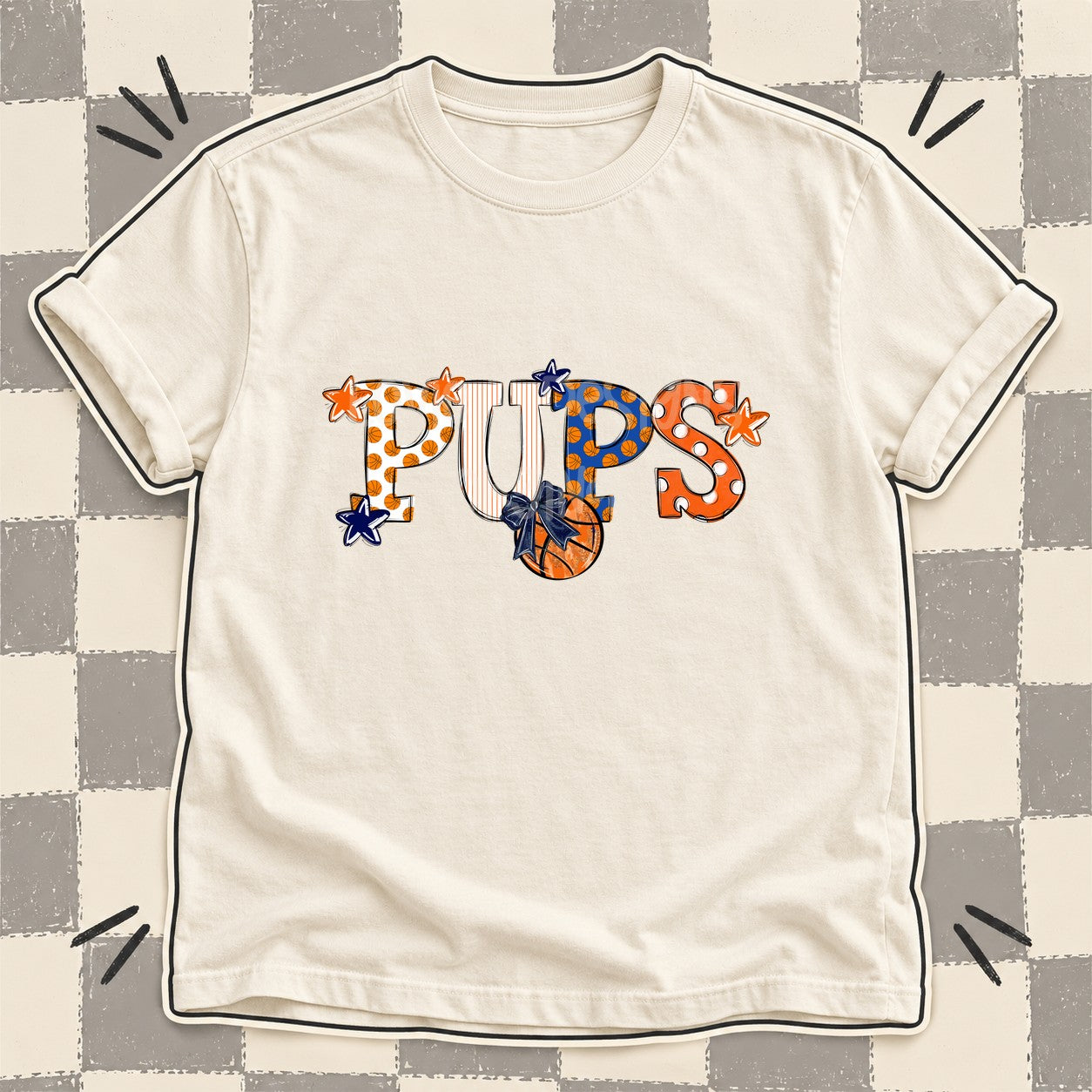Mixed Doodle Basketball Mascots – Court Classic Pups design
