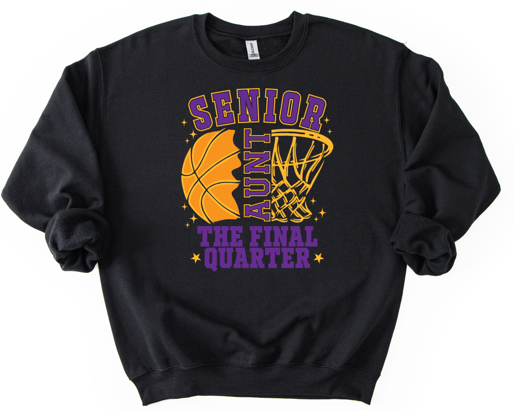 PURPLE AND GOLD SENIOR AUNT BASKETBALL