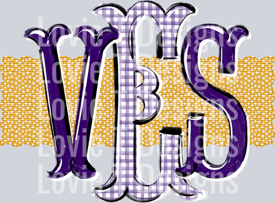 PURPLE VES WITH YELLOW DOT RIBBON