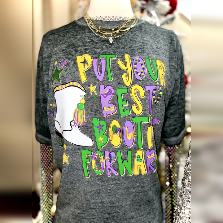 Put Your Best Bootie Forward - No Glitter – DTF Transfer