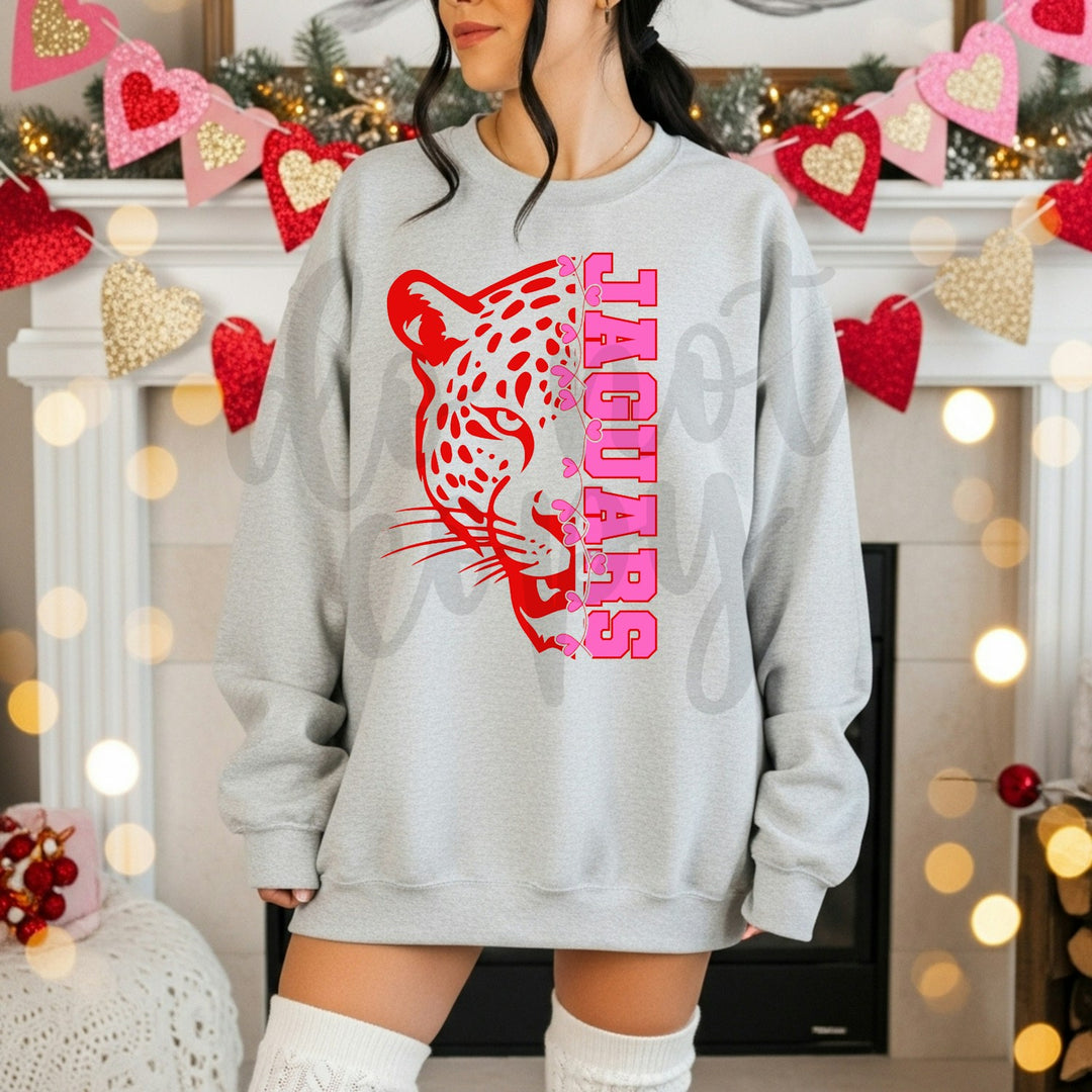 Mascot Face Vertical Valentine's Day customizable DTF transfer mockup