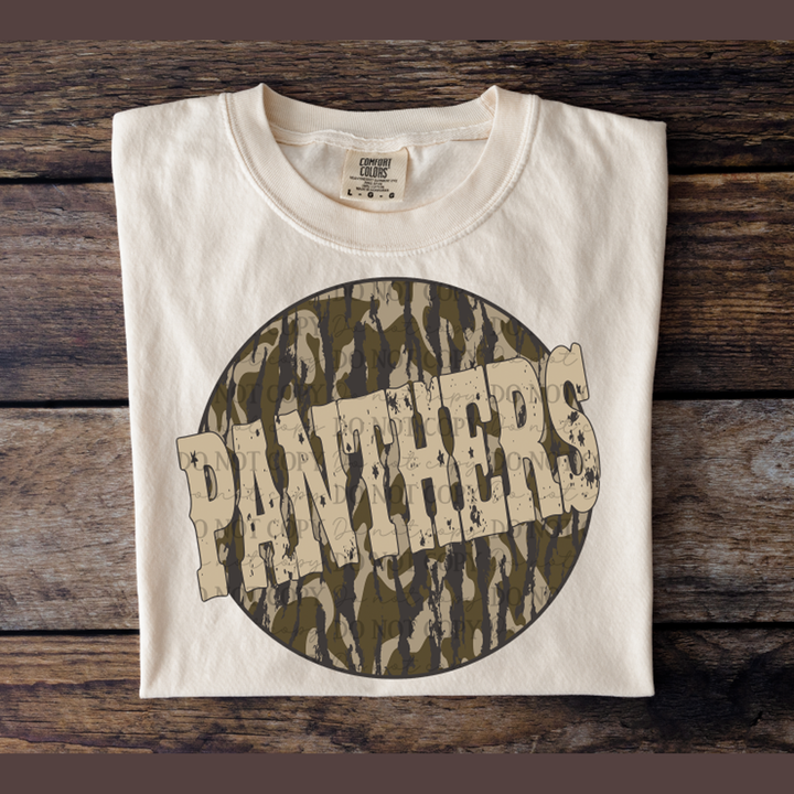 Panthers Bottomland Camo – DTF Transfer