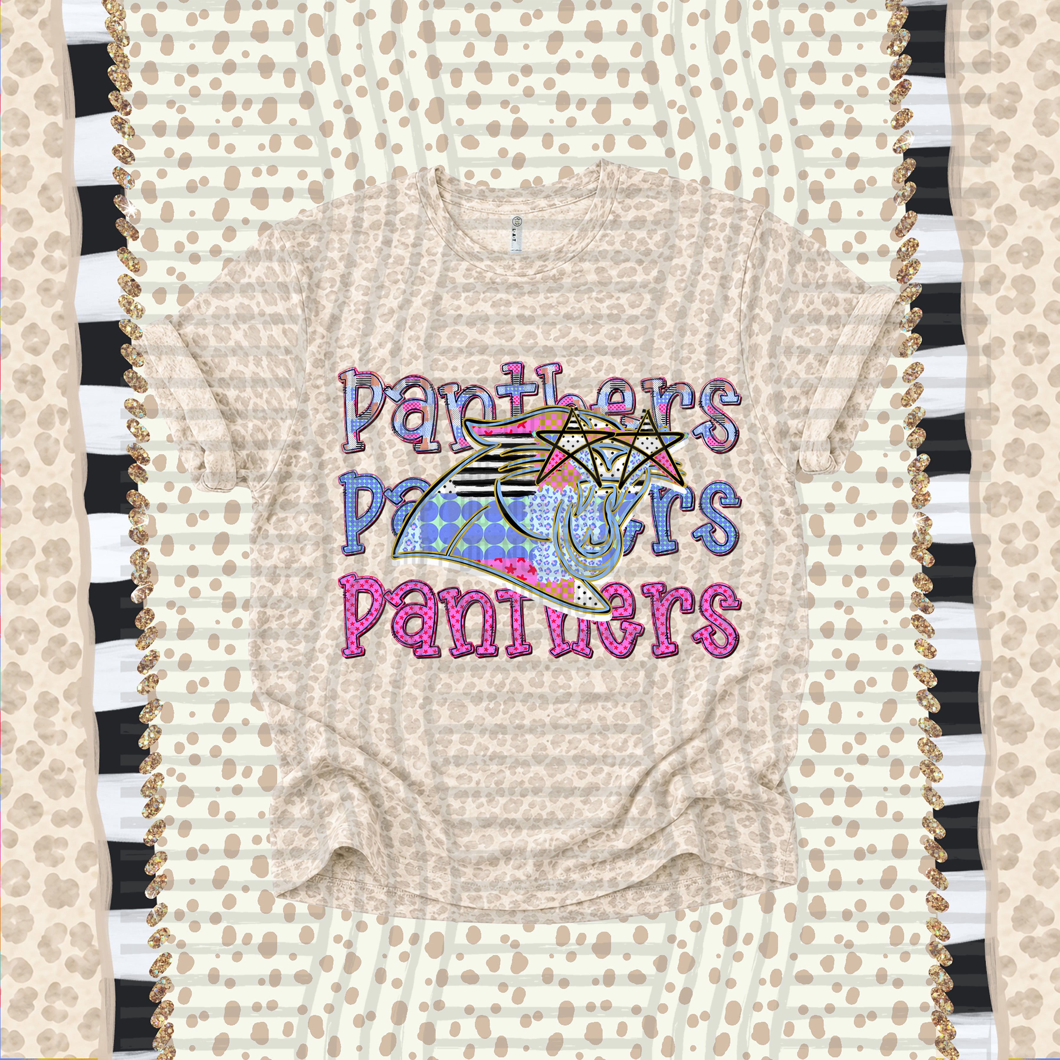 Dolly Doodle Mascots Panthers design