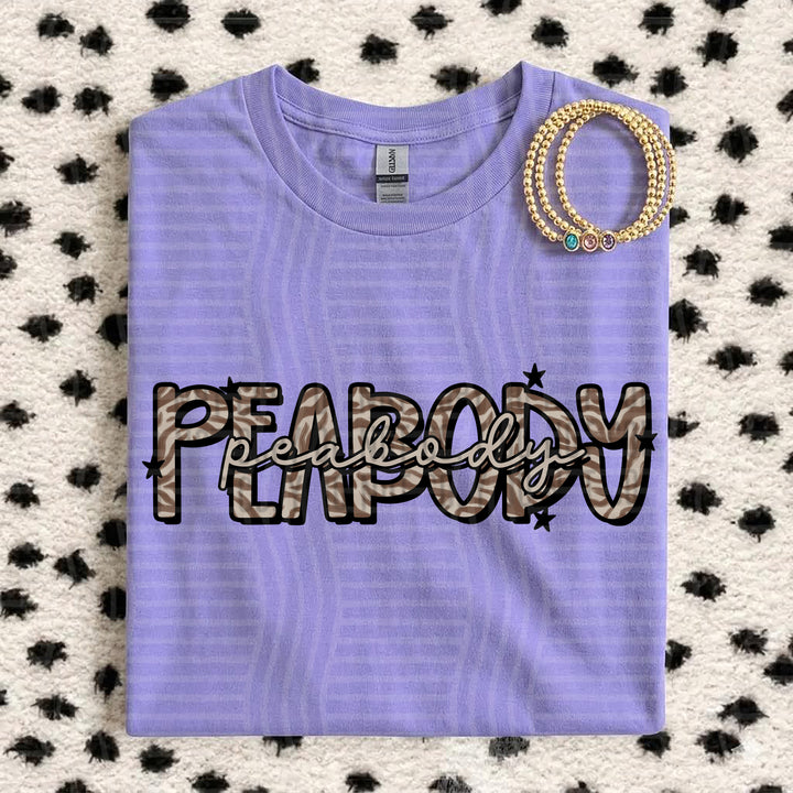 Peabody Zebra Mascots DTF transfer