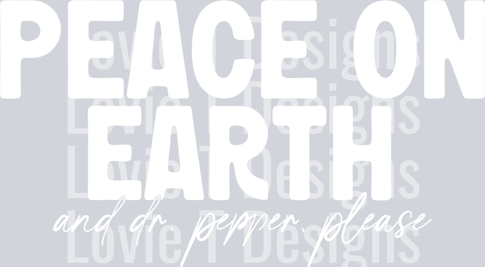 Peace on Earth Dr Pepper White