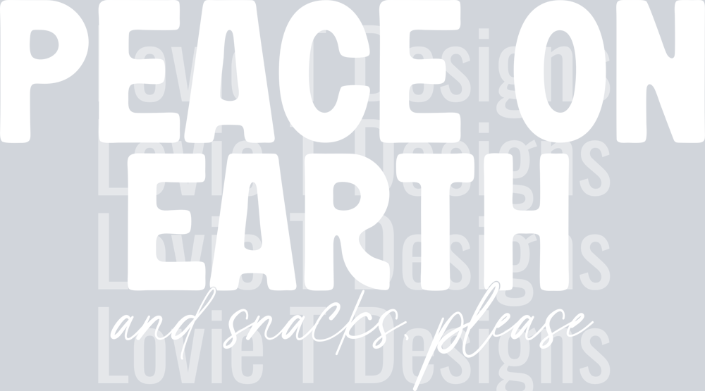 Peace on Earth Snacks White