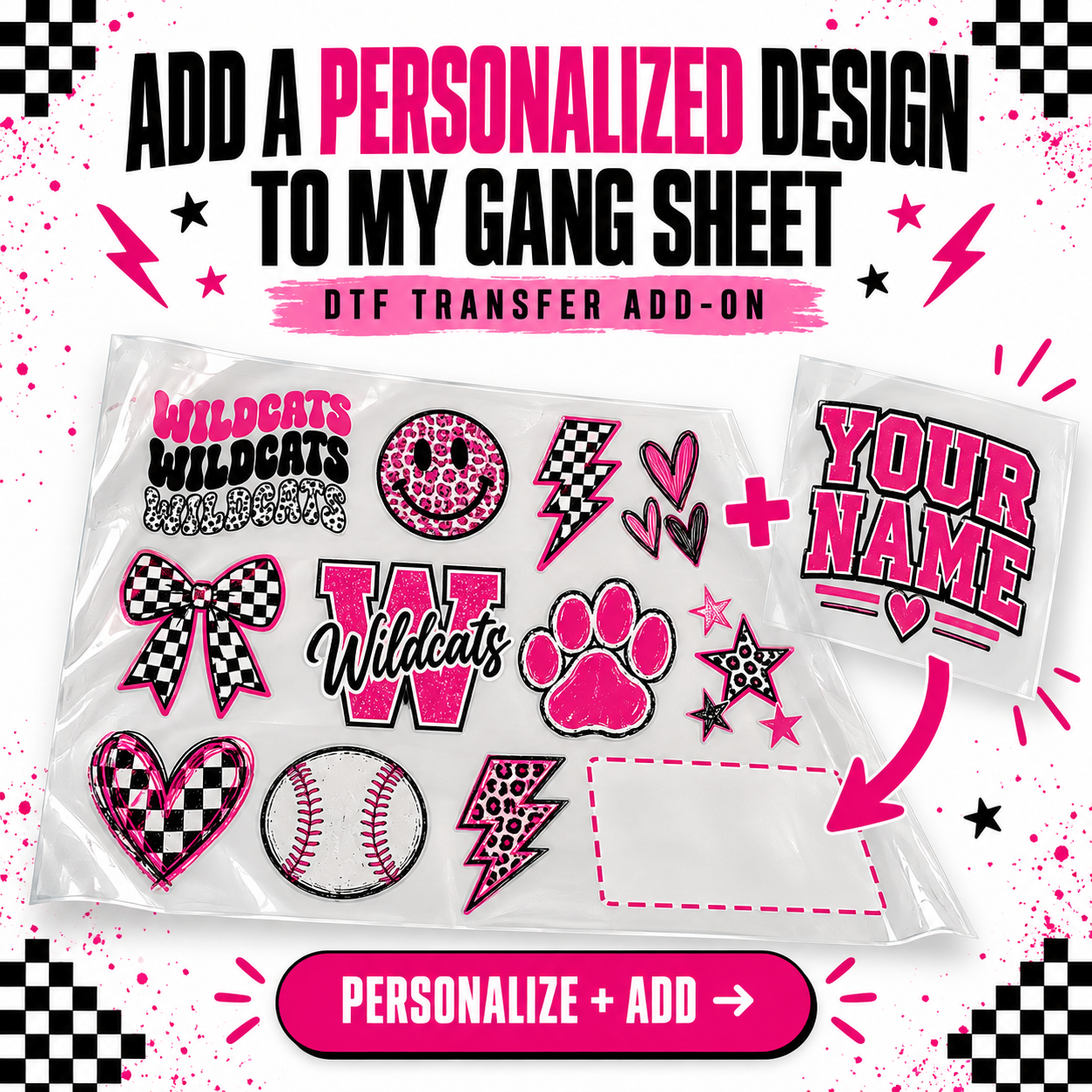 Add a Personalized Design to My Gang Sheet – DTF Transfer Add-On ...