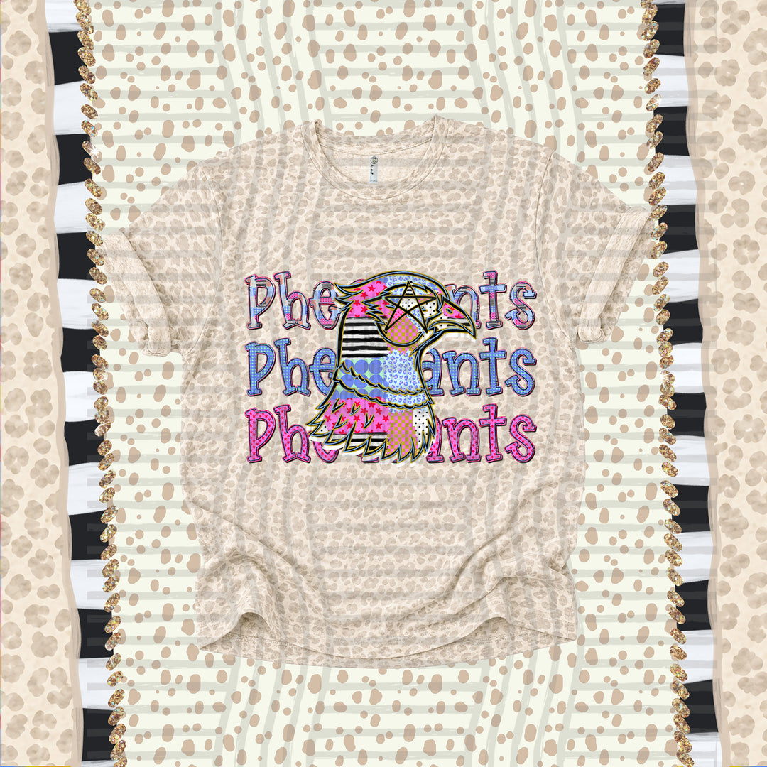 Pheasants Dolly Doodle mascot DTF transfer