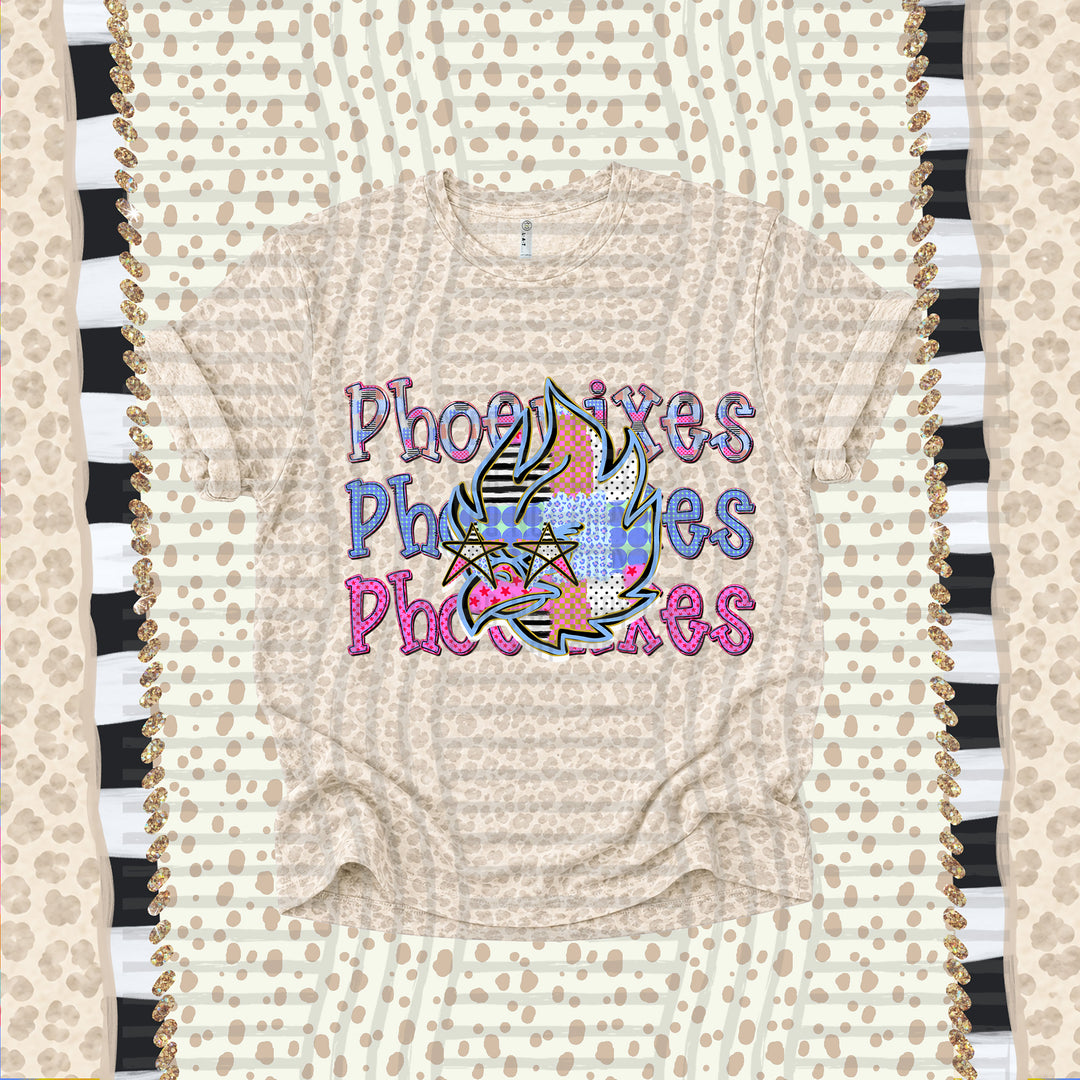 Phoenixes Dolly Doodle mascot DTF transfer