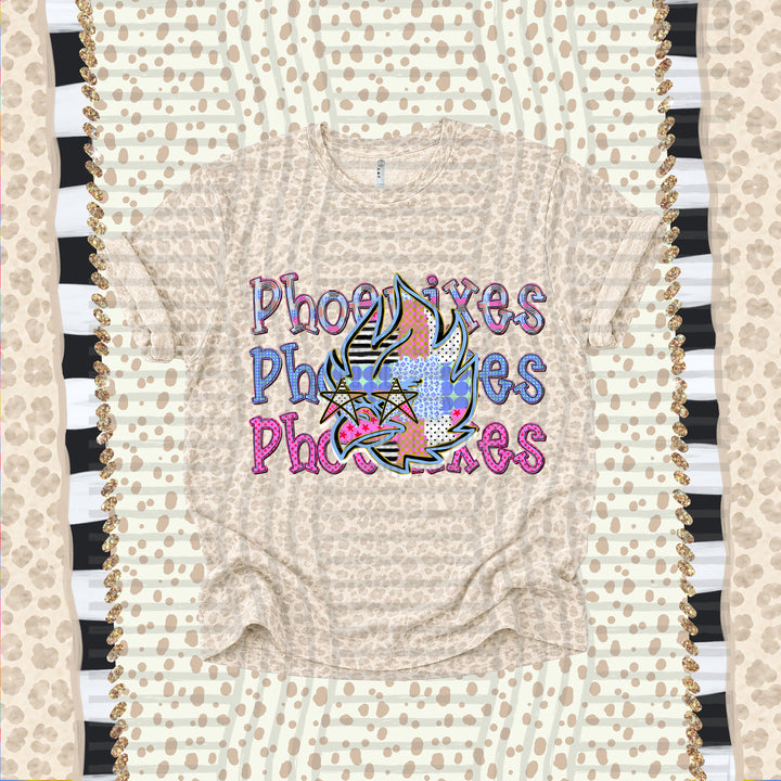 Phoenixes Dolly Doodle mascot DTF transfer