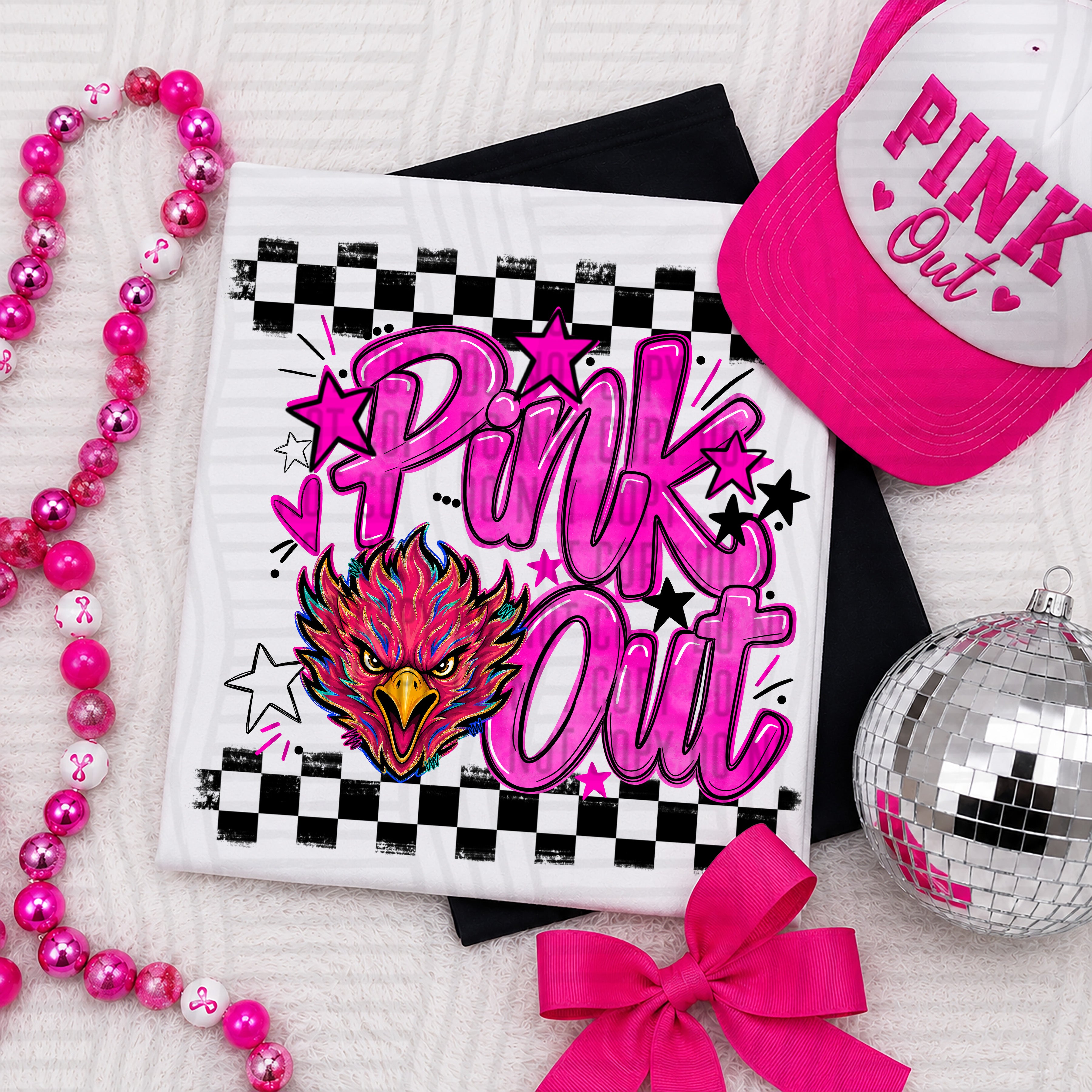 Pink Out Mascots CC Phoenixes design
