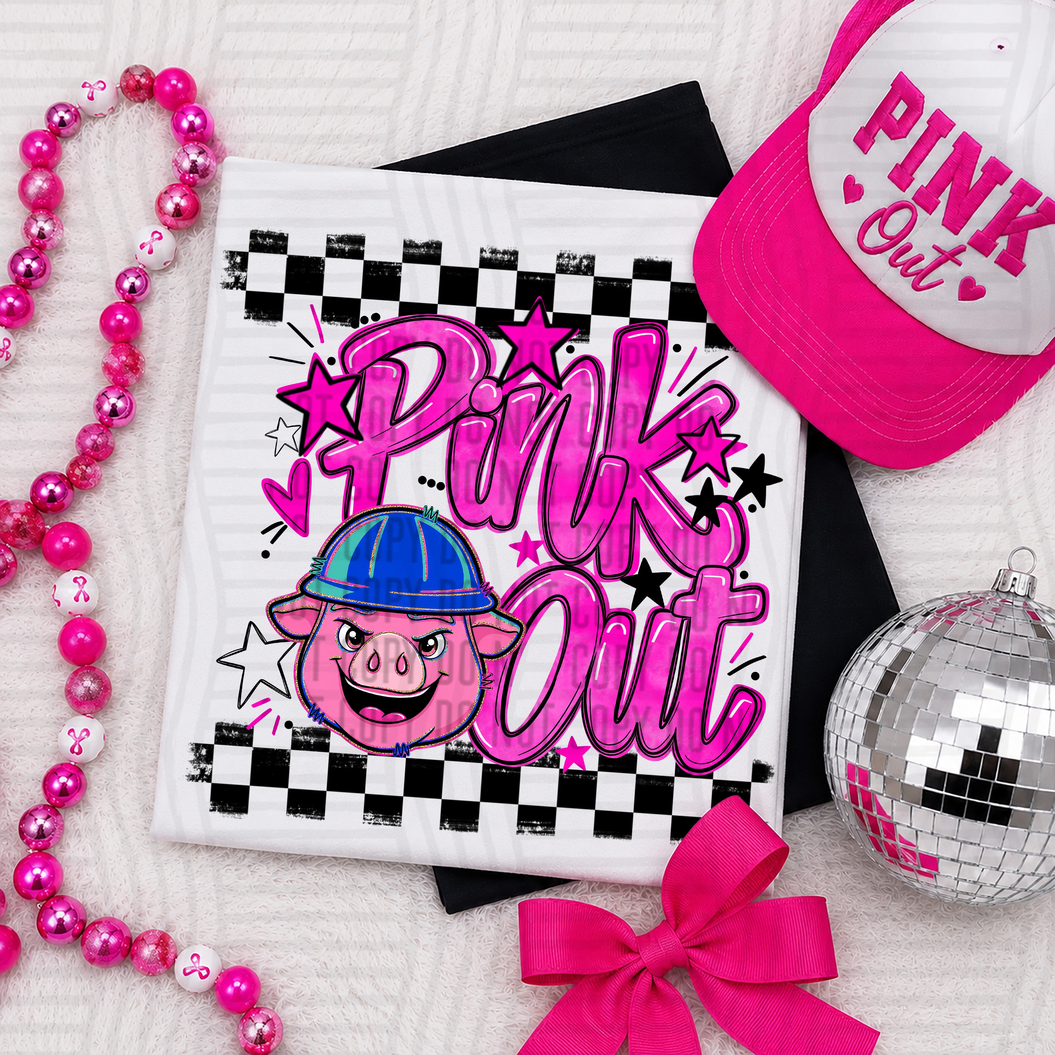 Pink Out Mascots CC Pigs design