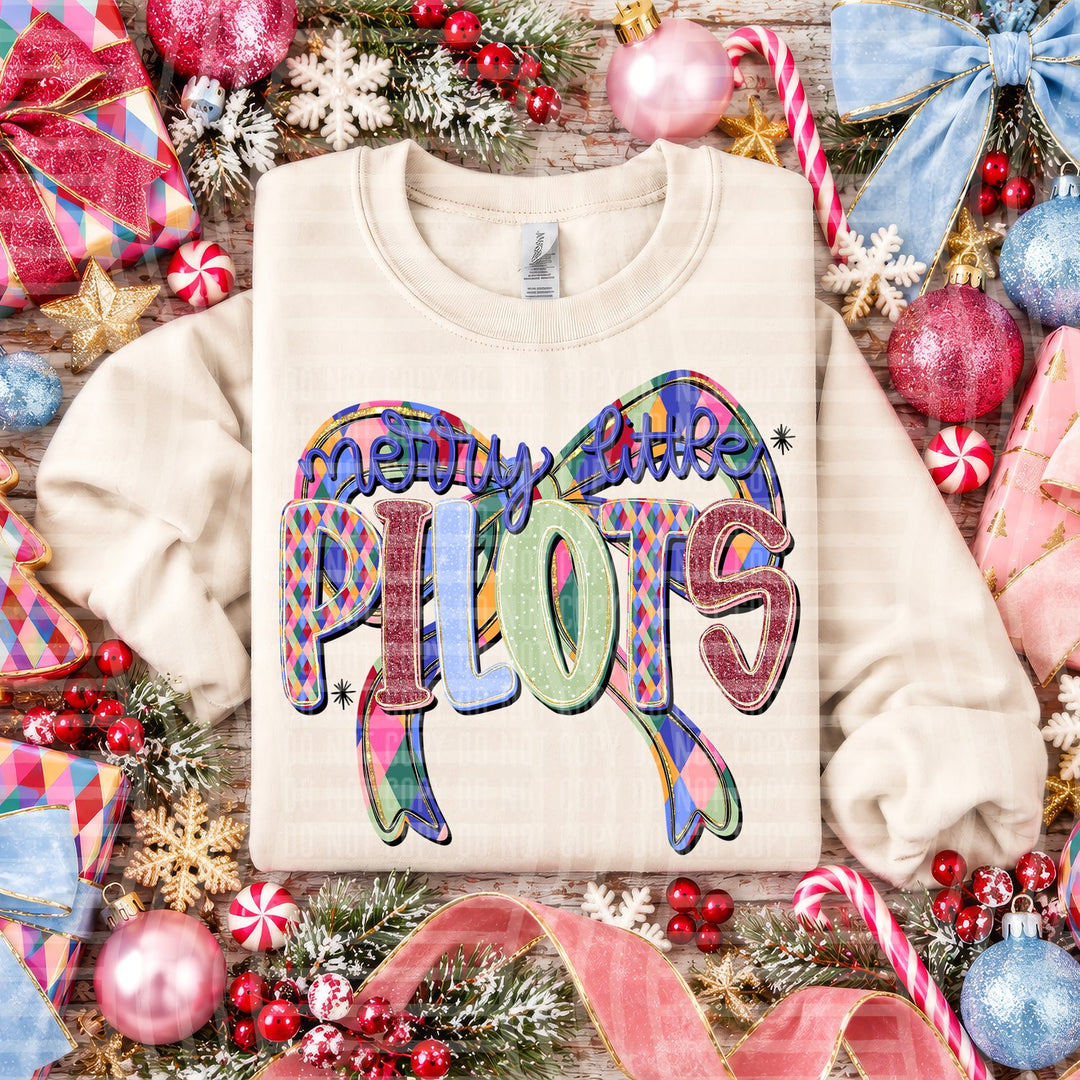 Pilots Merry Little Mascots DTF transfer