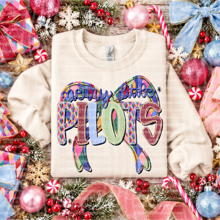Pilots Merry Little Mascots DTF transfer