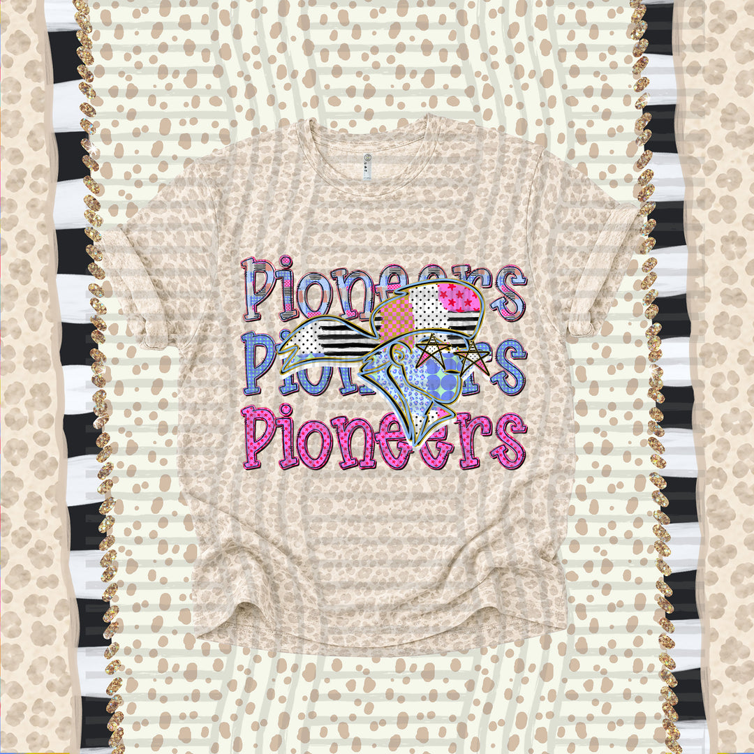 Pioneers Dolly Doodle mascot DTF transfer