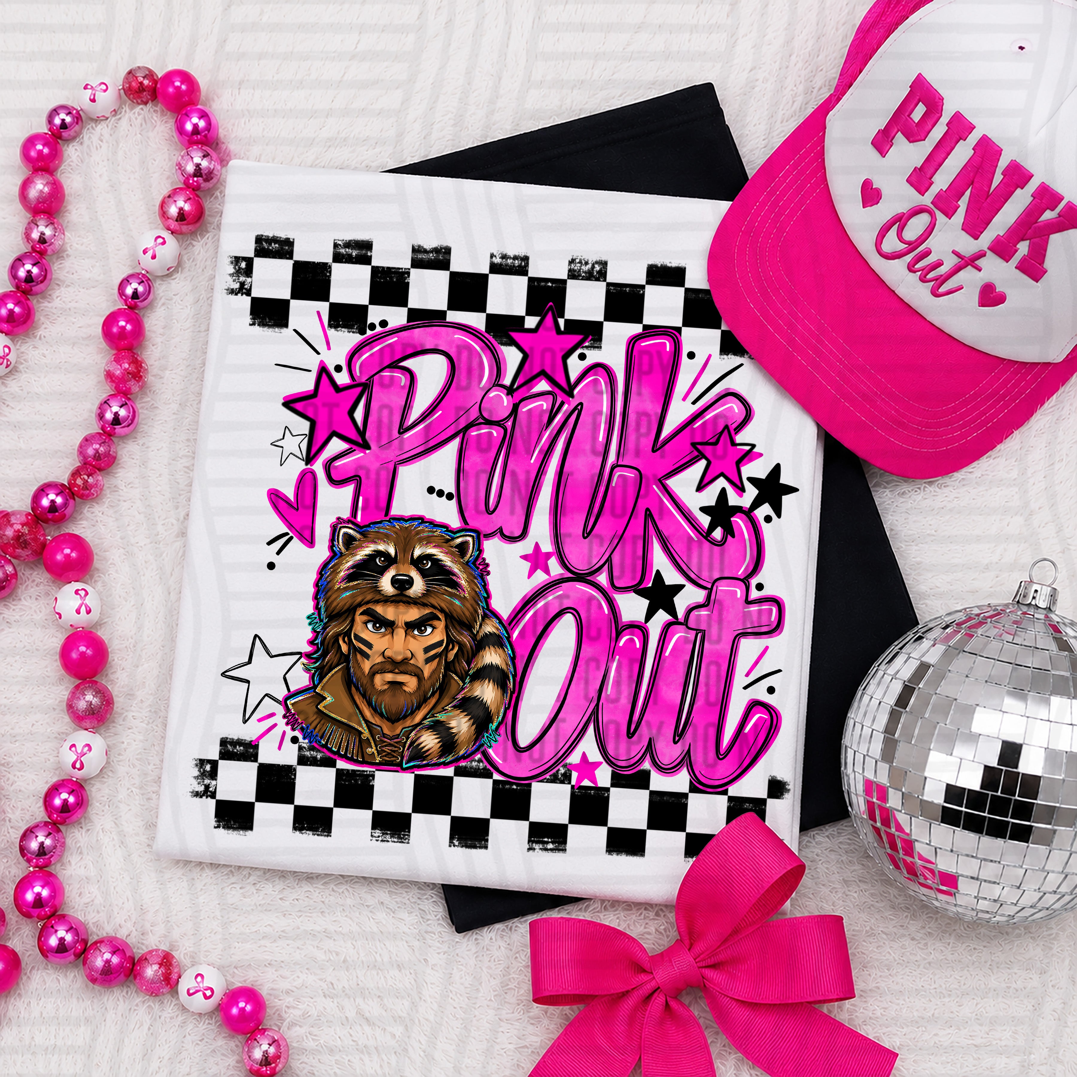 Pink Out Mascots CC Pioneers design