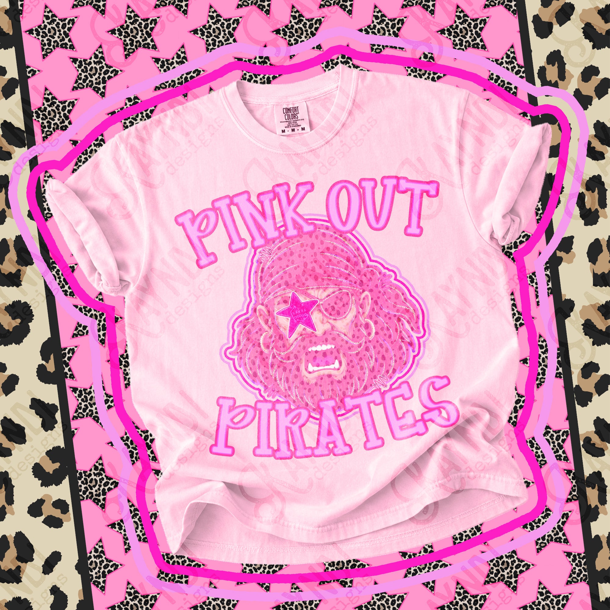 Pink Out Mascots Pirates 2 mockup