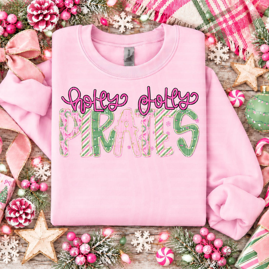 Pirates Holly Jolly Mistletoe Magic Mascots DTF transfer