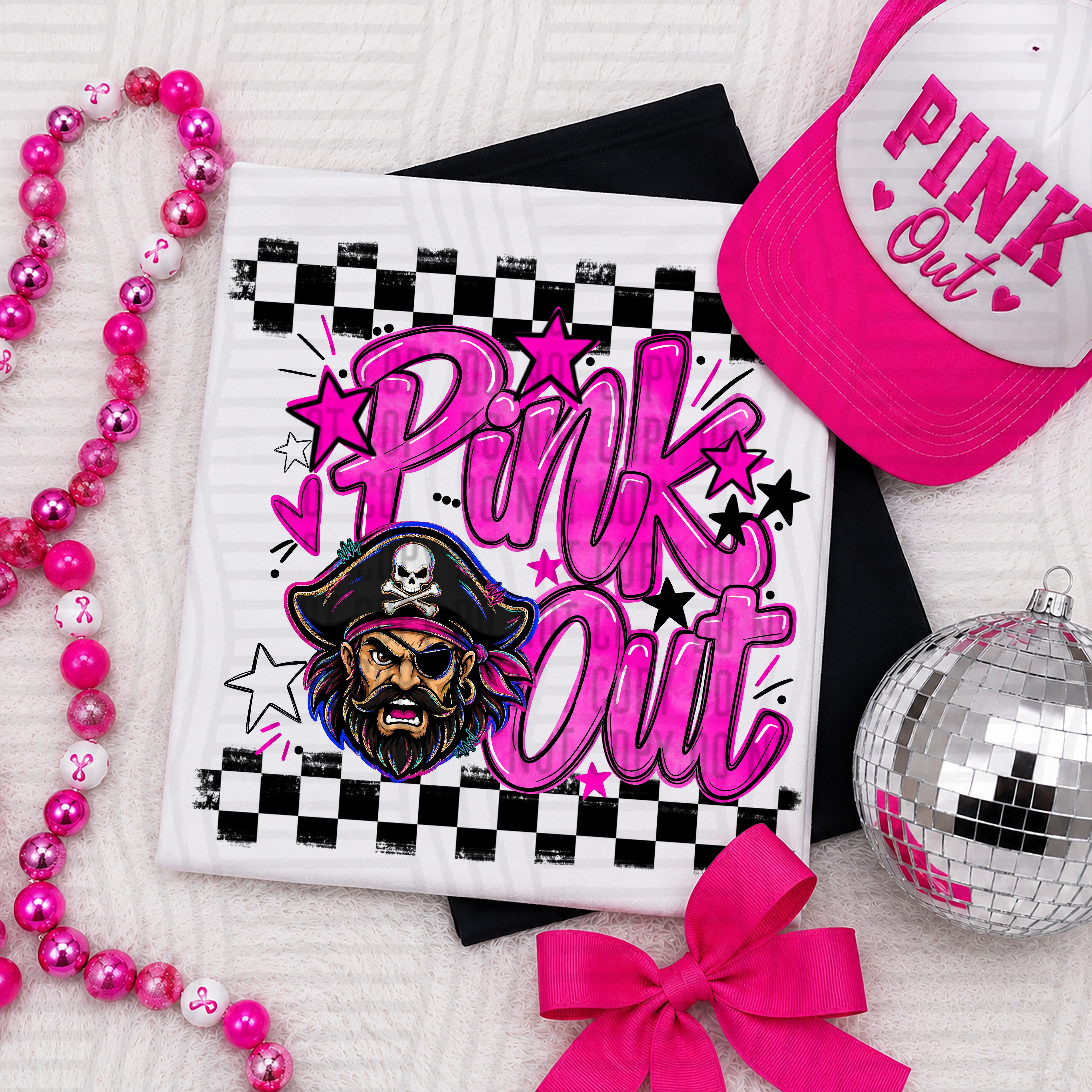 Pink Out Mascots CC Pirates design