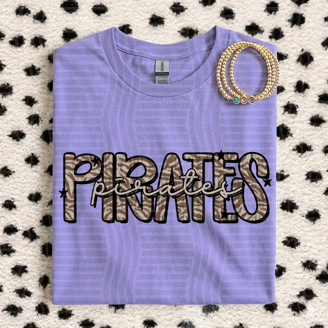 Pirates Zebra Mascots DTF transfer