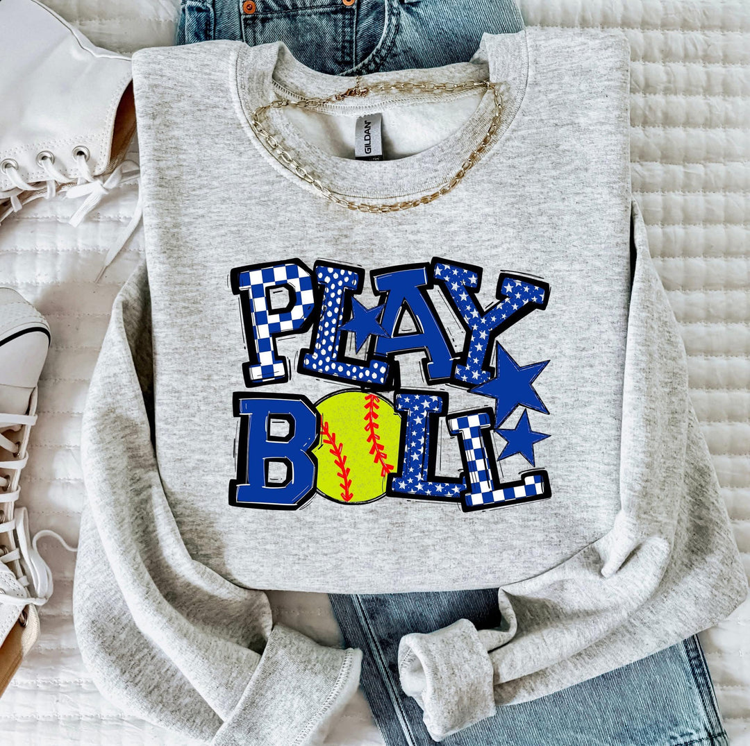 PLAY BALL ROYAL BLUE SOFTBALL