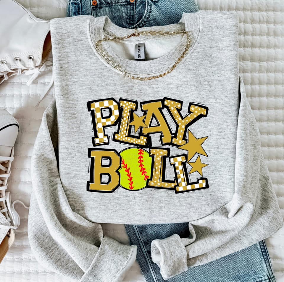 PLAY BALL VEGAS GOLD SOFTBALL