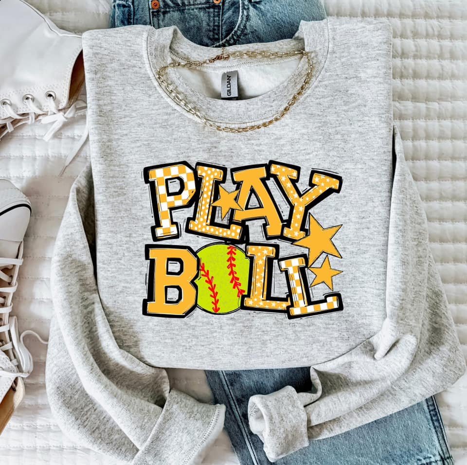 PLAY BALL YELLOW SOFTBALL