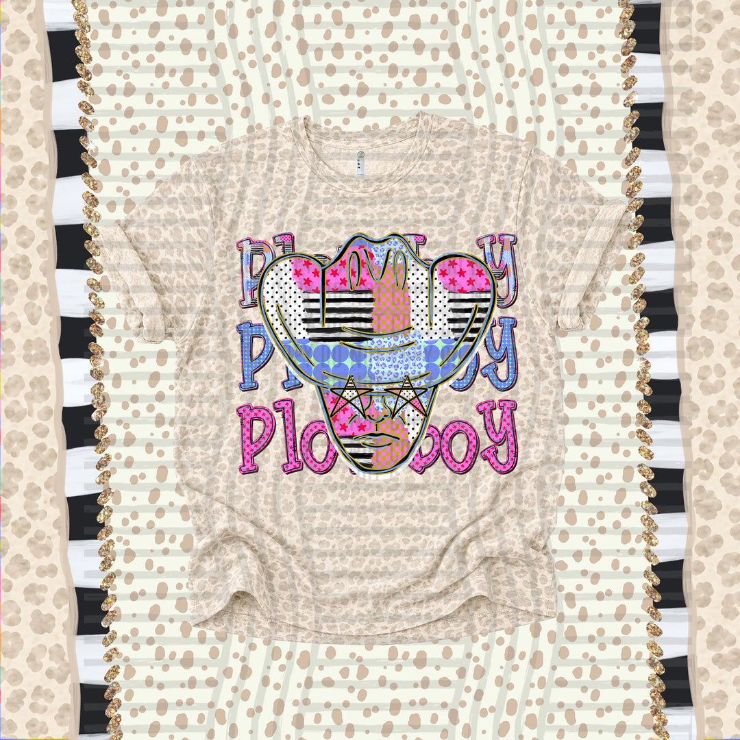 Plowboy Dolly Doodle mascot DTF transfer