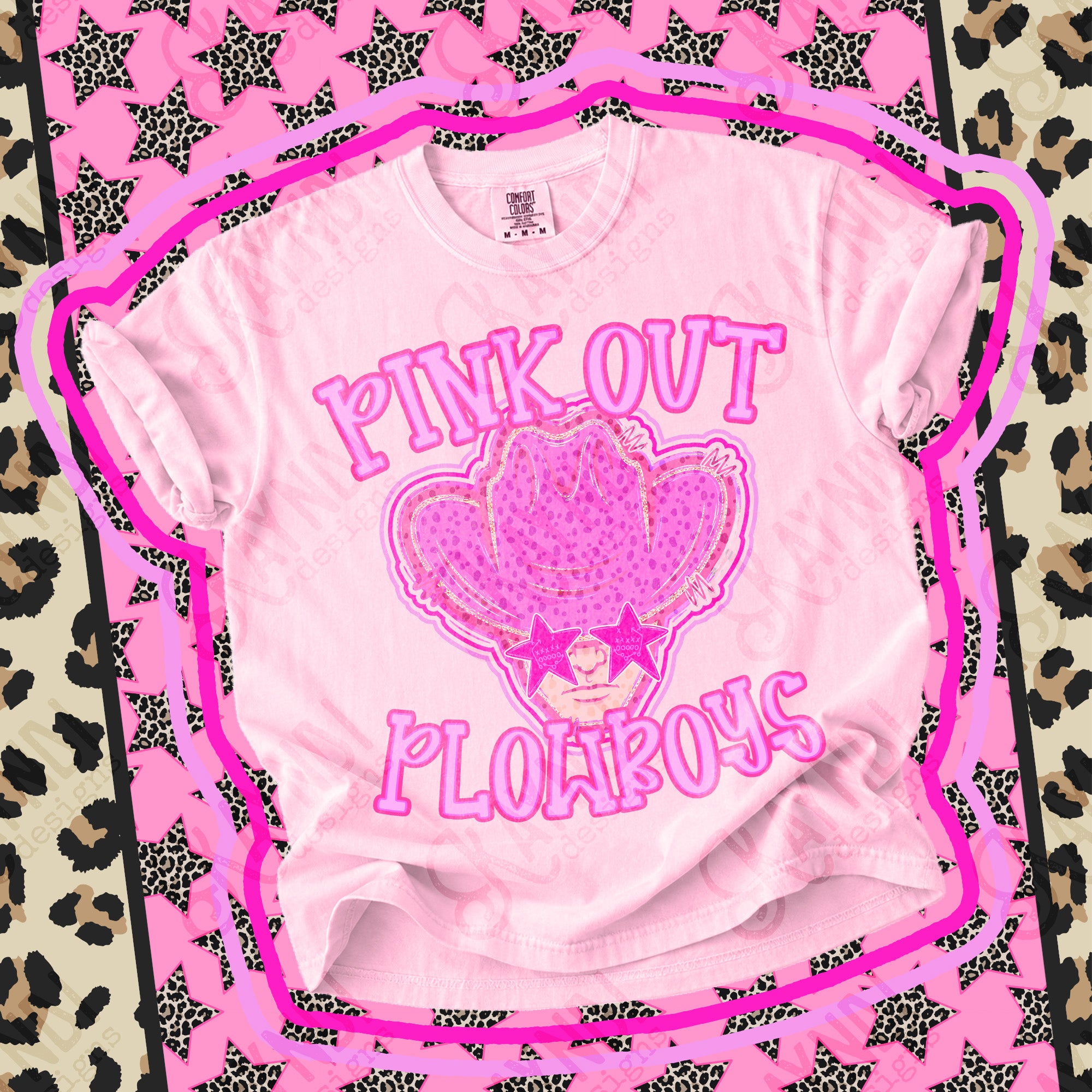 Pink Out Mascots Plowboys mockup