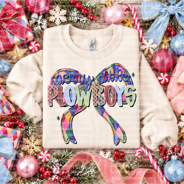 Merry Little Mascots Plowboys design