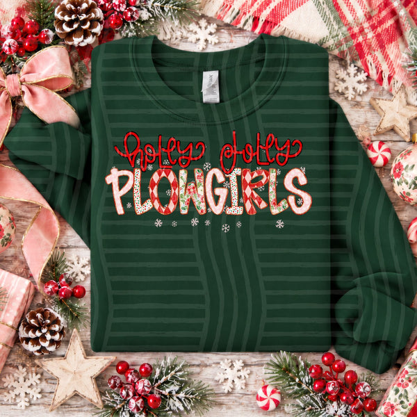 Holly Jolly Confetti Mascots Plowgirls design