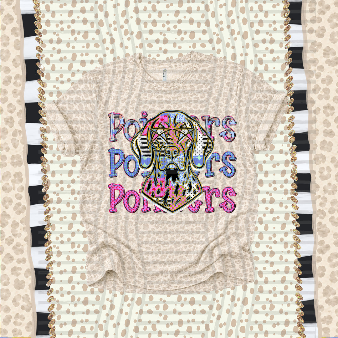 Pointers Dolly Doodle mascot DTF transfer