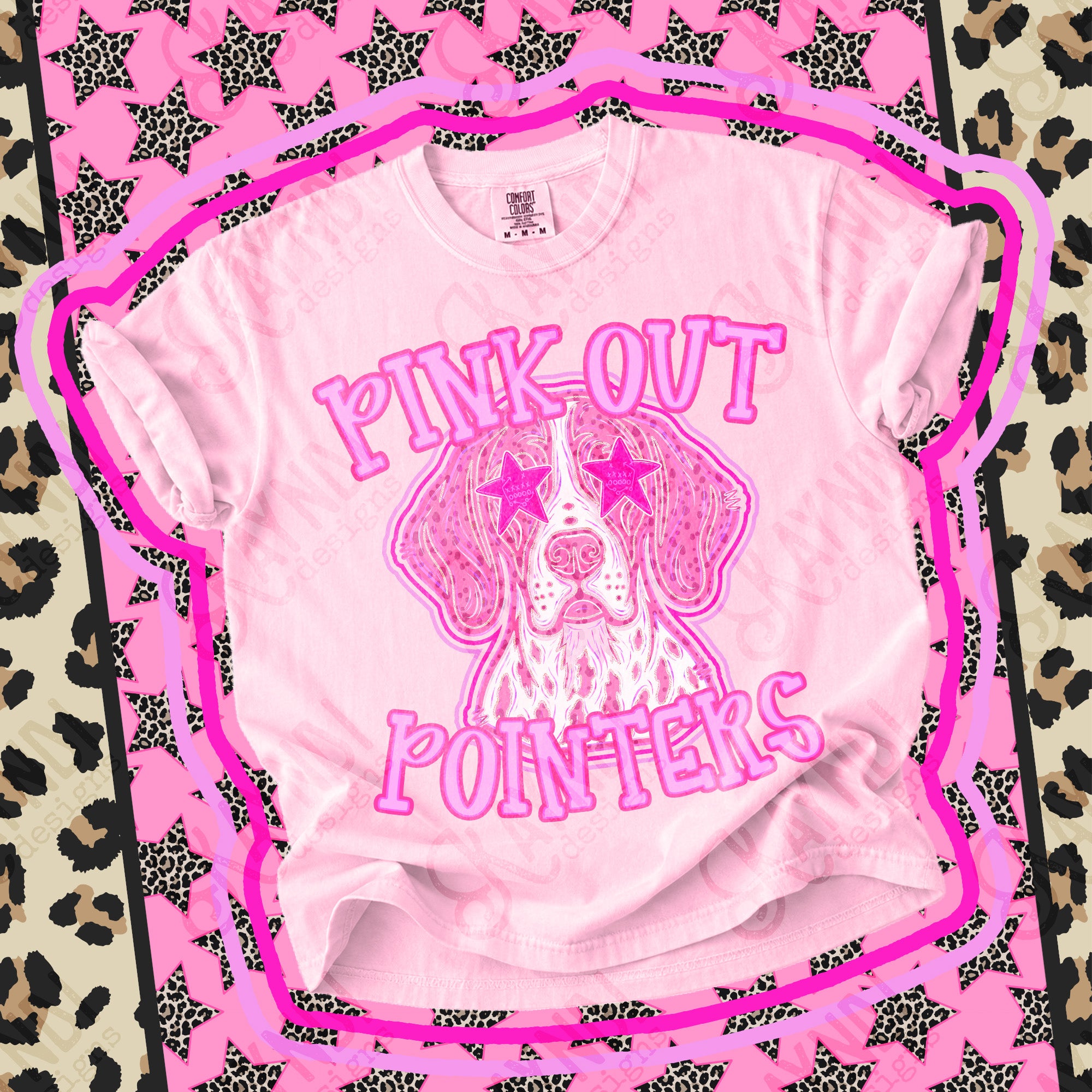 Pink Out Mascots Pointers mockup