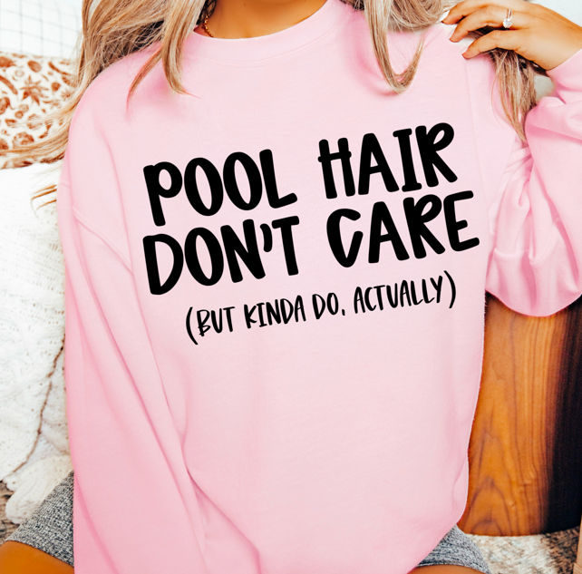 Pool Hair DTF transfer design – image 1