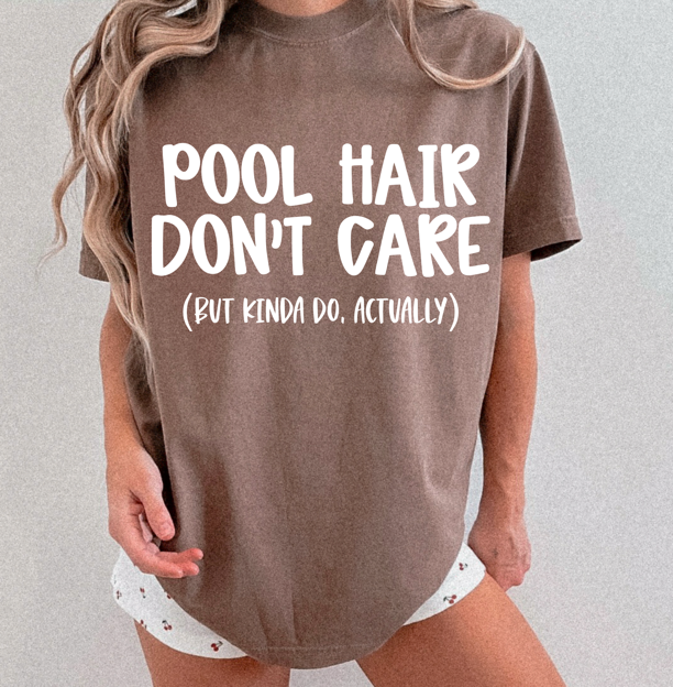 Pool Hair White DTF transfer design – image 1