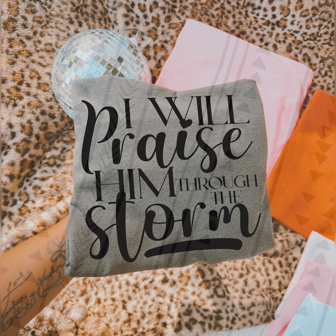 Praise Him Black – DTF Transfer