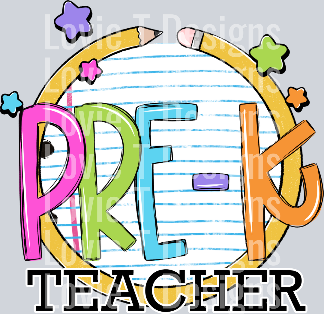 PreK Teacher  Paper and Pencil