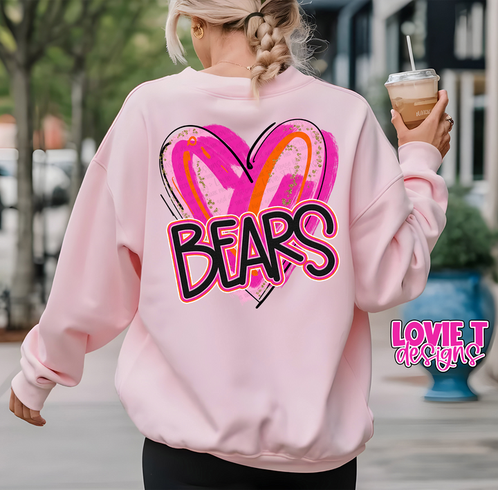 Pretty In Pink Heart with Name Mockup-[DTF Transfer]-Lovie T Designs