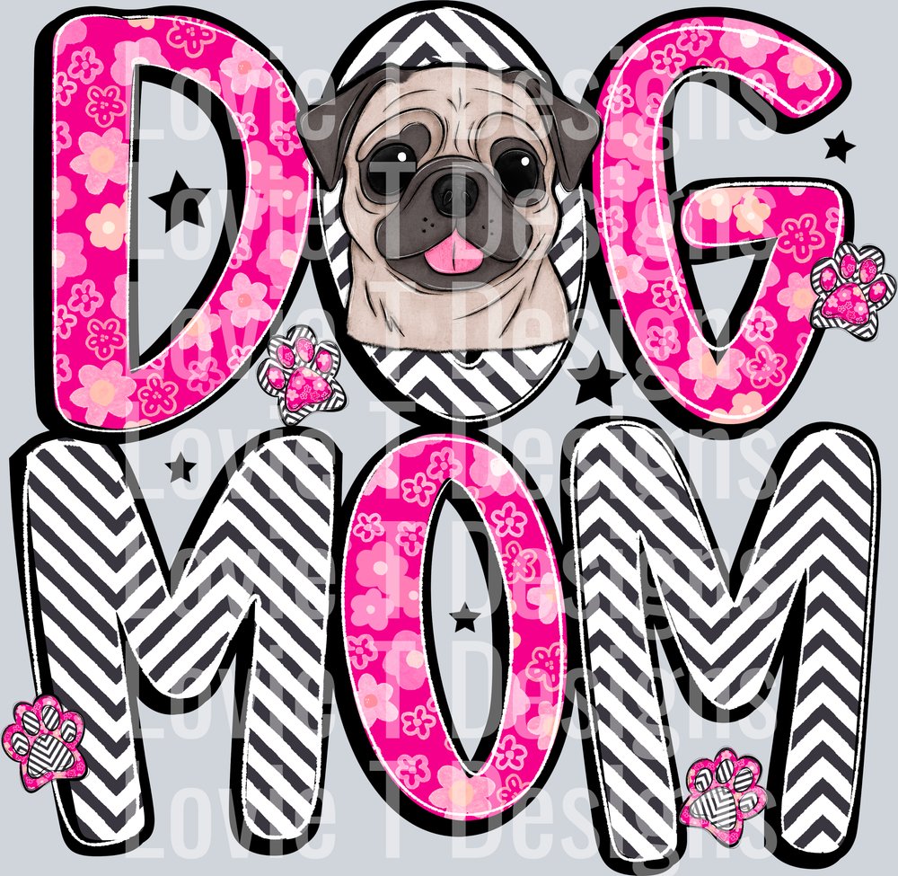 Pug Dog Mom