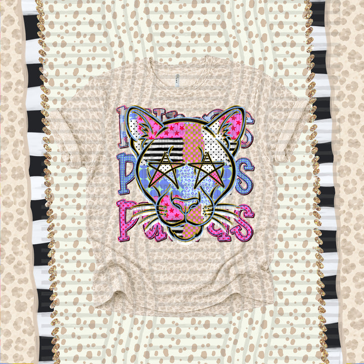 Pumas Dolly Doodle mascot DTF transfer