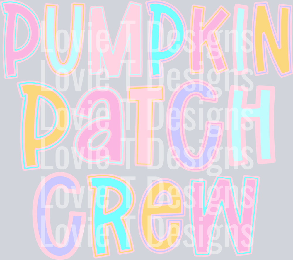 Pumpkin Patch Crew PASTELS